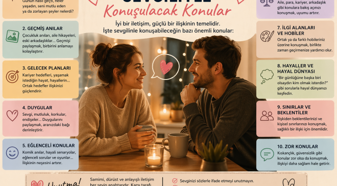 Sevgiliyle konuşulacak konular