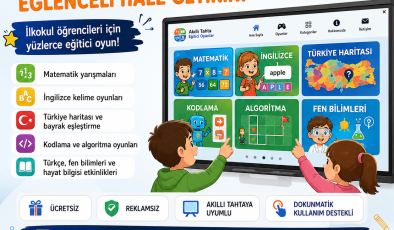 Akıllı Tahta İçin Ücretsiz Eğitici Oyun Platformu Yayında: Öğrenciler Dersleri Oyunla Öğreniyor