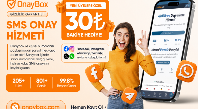 Onaybox.com; tüm dijital platformlar için hızlı, güvenli, bütçe dostu sanal numara ve SMS onay servisidir