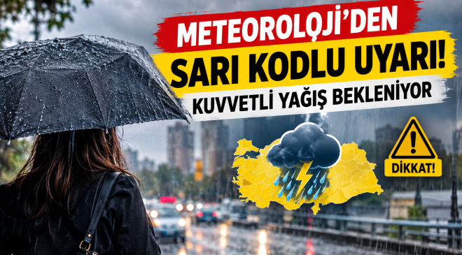 Meteoroloji’den Sarı Kodlu Uyarı! Bazı İllerde Kuvvetli Yağış Bekleniyor