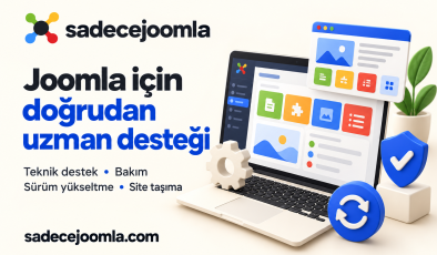 SadeceJoomla, Joomla sitelerine teknik destek ve geliştirme hizmetleri sunuyor